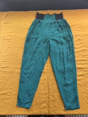 80's Turquoise Harem-style Pants
